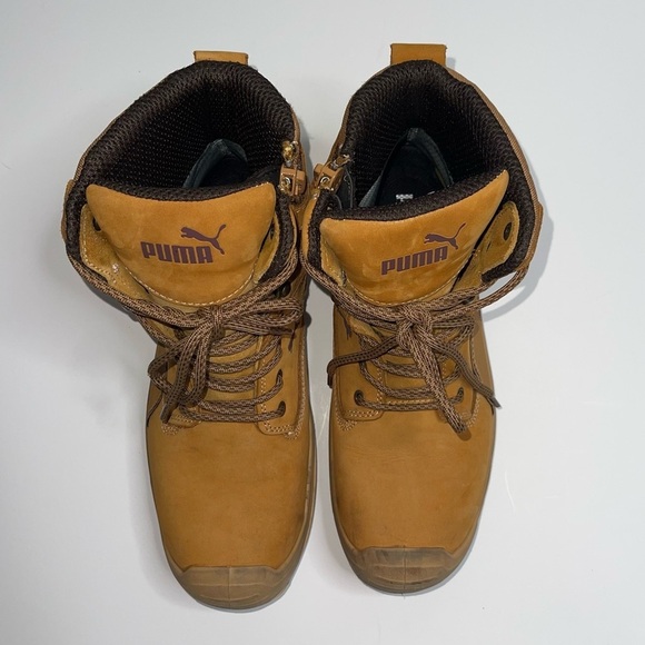 PUMA Men's Safety Conquest 7” Industrial Waterproof Boot Wheat Size 10.5 - Picture 4 of 8